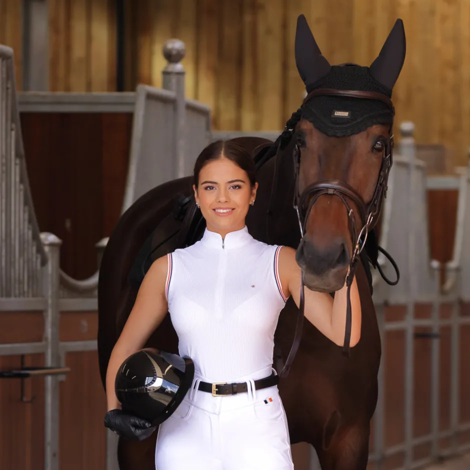 Women Shires Equestrian Aubrion Arcaster Sleeveless Show Shirt