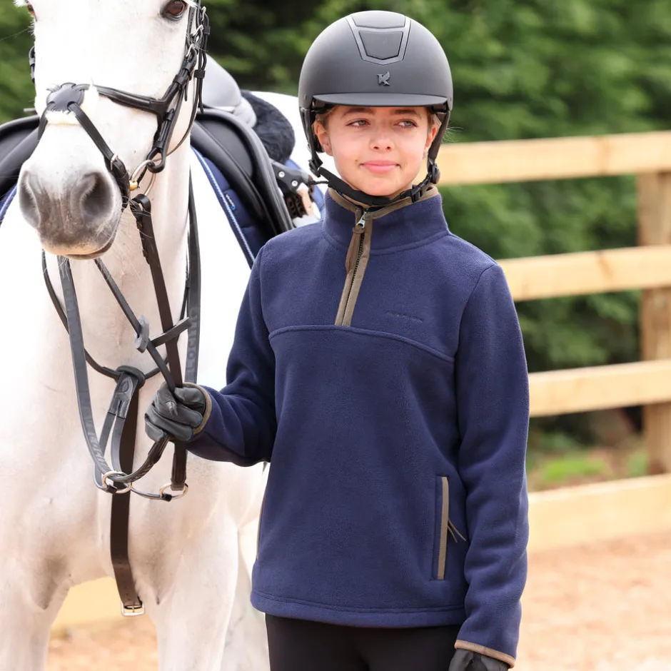 Shires Equestrian Aubrion Core Half Zip Fleece - Young Rider