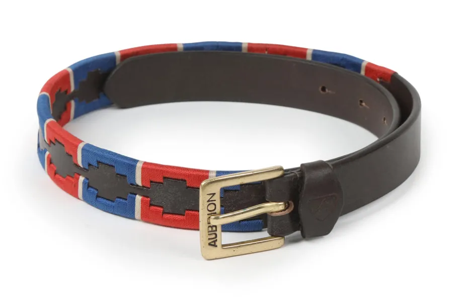 Women Shires Equestrian Aubrion Drover Skinny Polo Belt