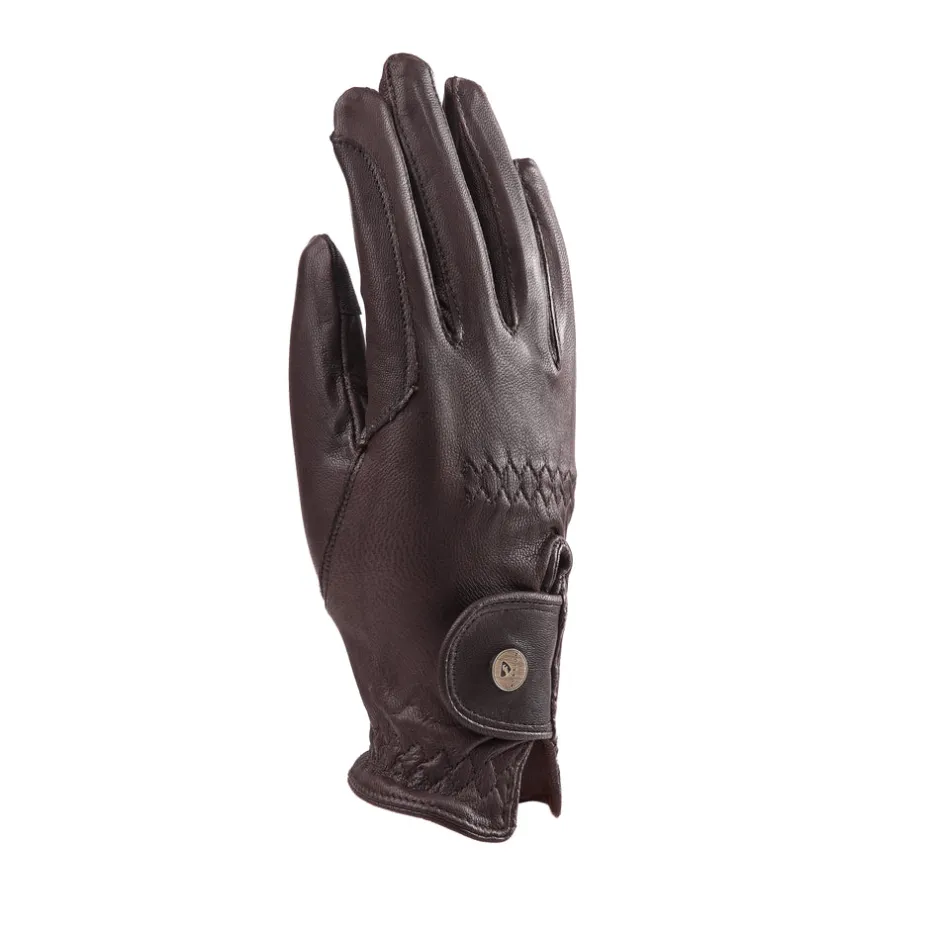 Women Shires Equestrian Aubrion Estade Riding Gloves - Childs