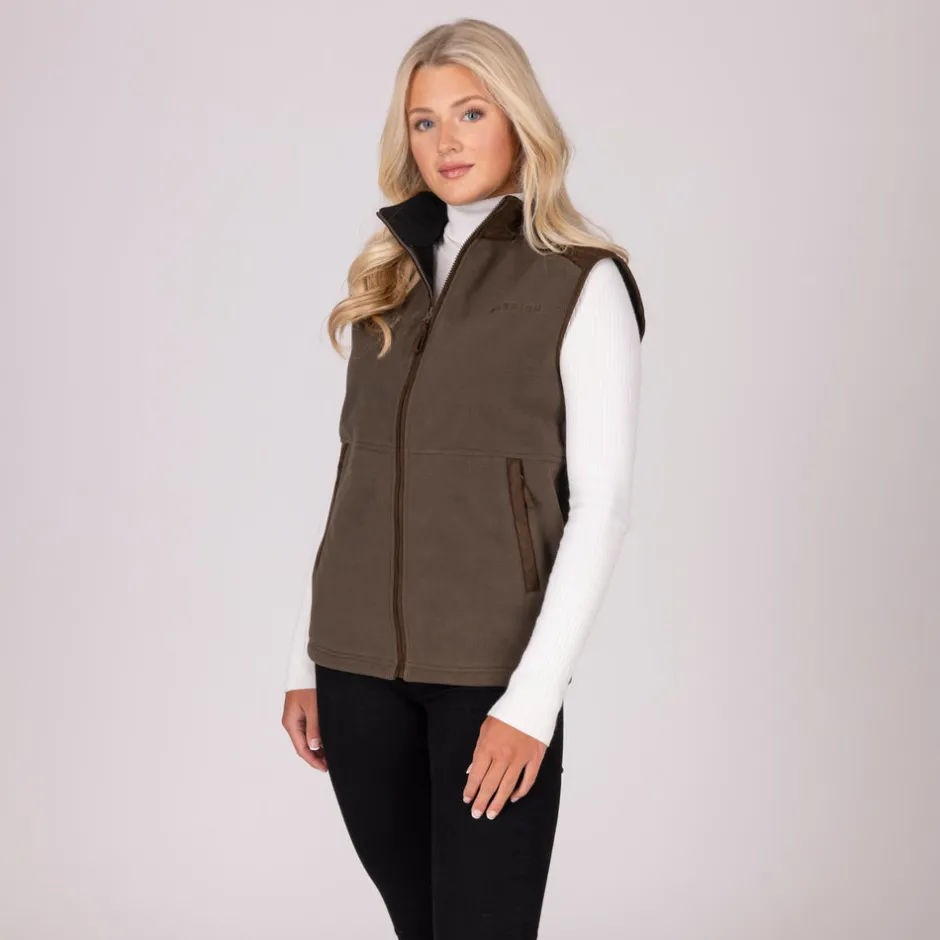 Women Shires Equestrian Aubrion Heritage Fleece Gilet - Unisex