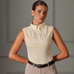Women Shires Equestrian Aubrion Sleeveless Tie Shirt