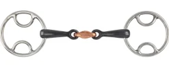 Shires Equestrian Black Sweet Iron Bevel Bit with Lozenge