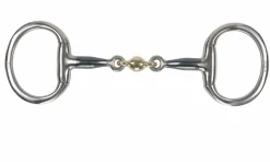 Shires Equestrian Blue Sweet Iron Flat Eggbutt with Lozenge