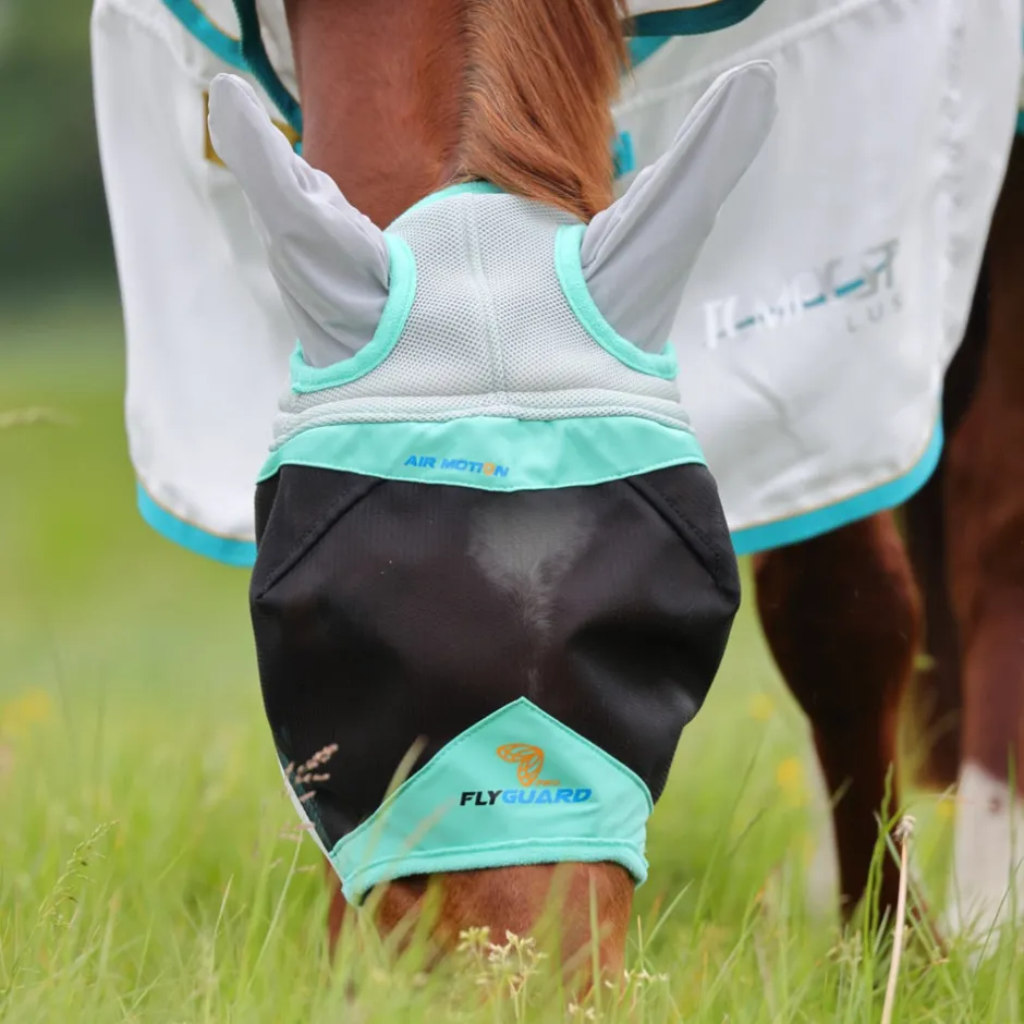 Shires Equestrian FlyGuard Pro Air Motion Fly Mask with Ears