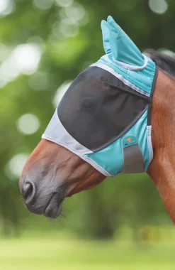 Shires Equestrian FlyGuard Pro Deluxe Fly Mask With Ears