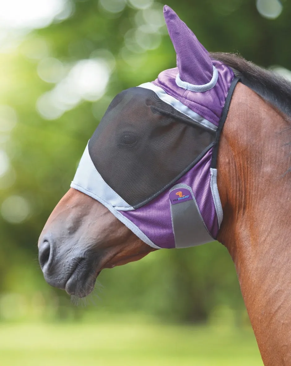 Shires Equestrian FlyGuard Pro Deluxe Fly Mask With Ears
