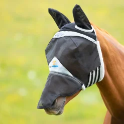 Shires Equestrian FlyGuard Pro Field Durable Fly Mask With Ears & Nose