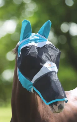 Shires Equestrian FlyGuard Pro Fine Mesh Fly Mask with Ears & Nose