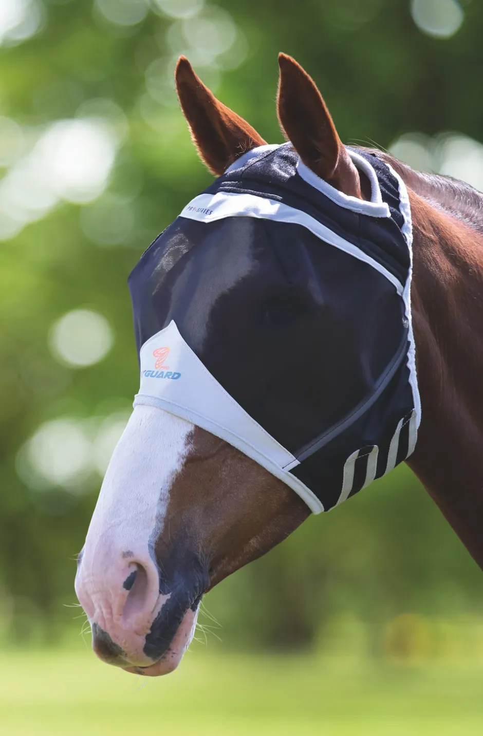 Shires Equestrian FlyGuard Pro Fine Mesh Fly Mask with Ear Holes
