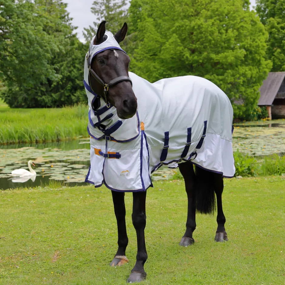 Shires Equestrian Highlander Plus Sun Shade Fly Combo Rug