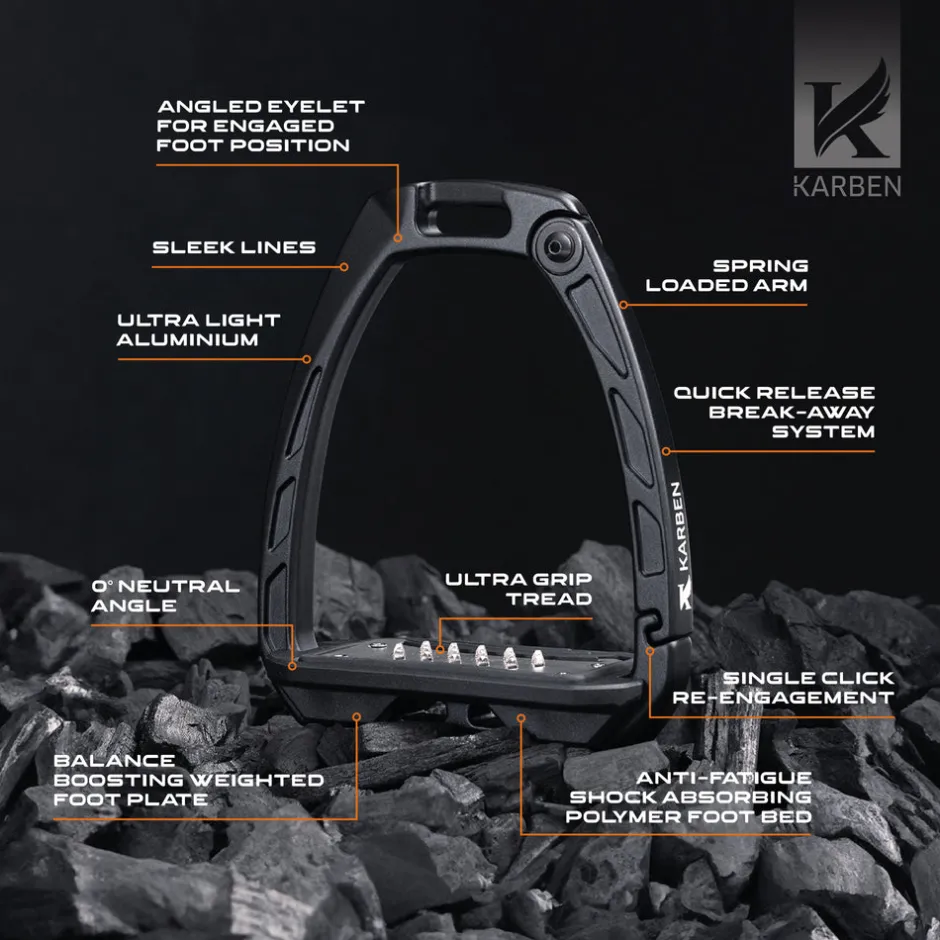 Shires Equestrian Karben Ultra Grip Stirrups