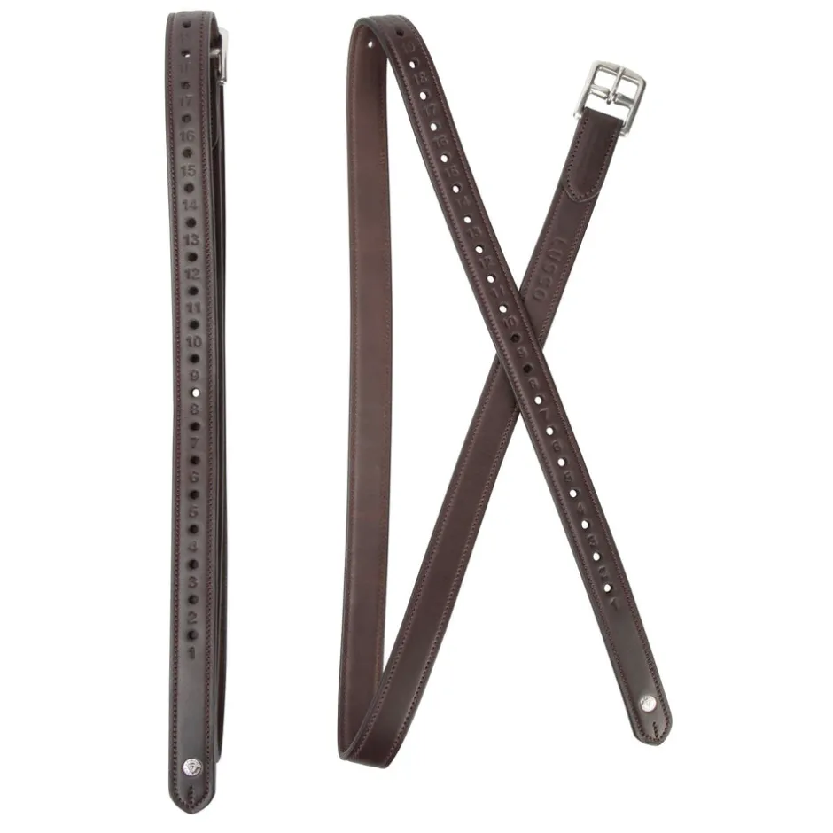 Shires Equestrian Lusso Non Stretch Stirrup Leathers