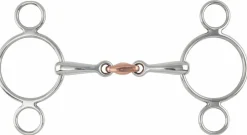 Shires Equestrian Two Ring Copper Lozenge Gag