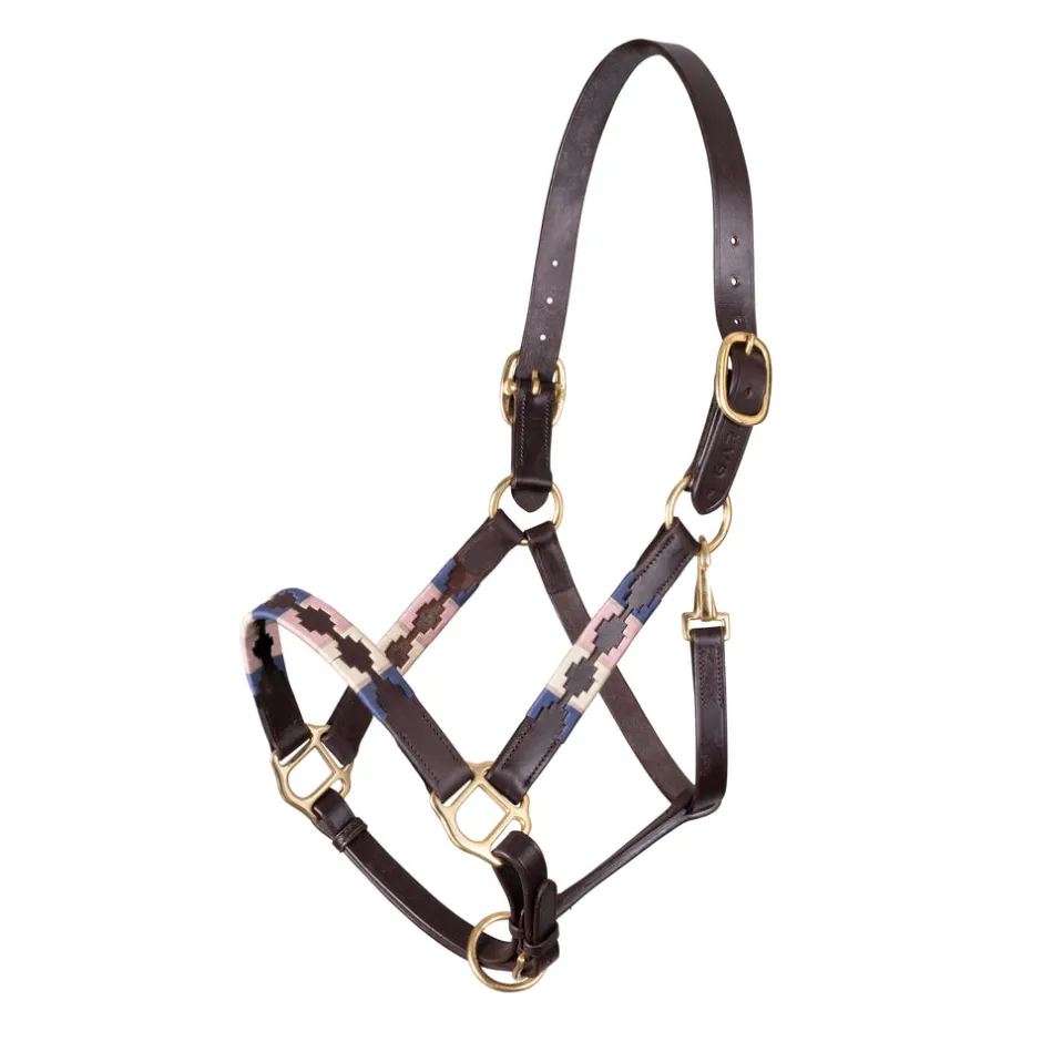 Shires Equestrian Velociti GARA Leather Polo Headcollar